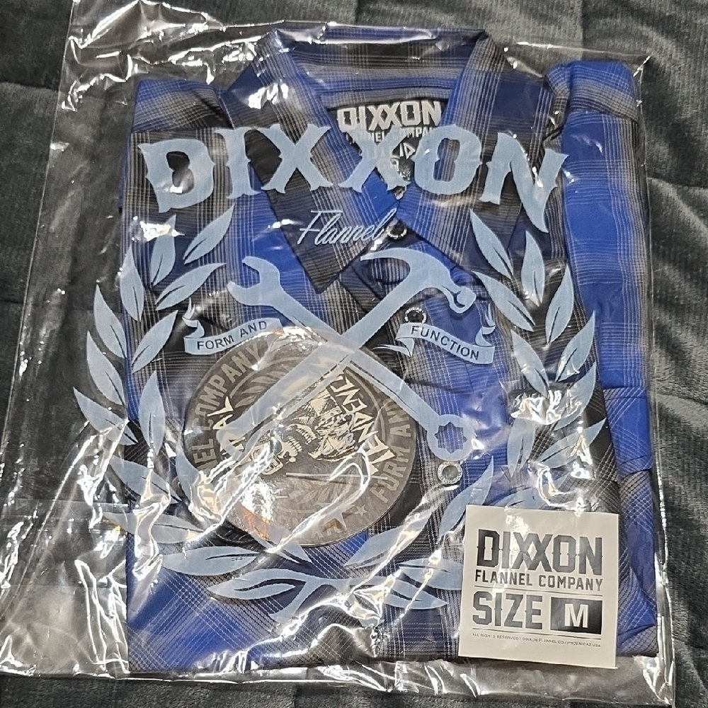 DIXXON Blue and Black Flannel Shirt